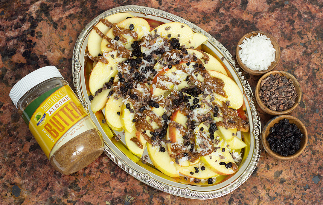 Apple Almond Butter Nachos| Sohnrey Family Foods