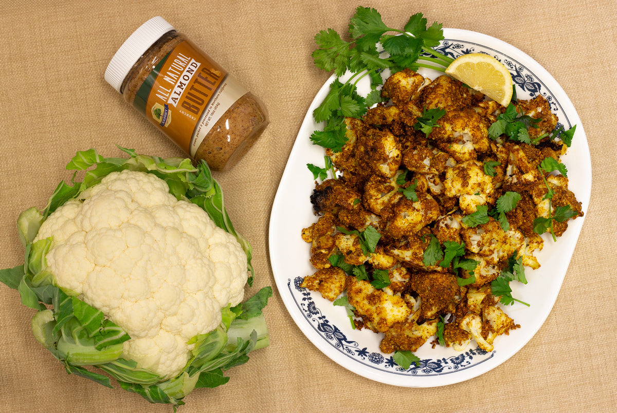 Roasted Cauliflower with Tandoori Almond Butter Sauce| Sohnrey Family Foods