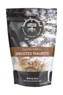 Toasted Vanilla Sprouted Walnuts by Tenderly Rooted