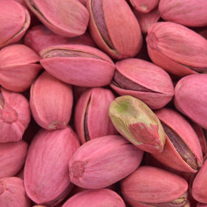 ¿Por qué algunos pistachos se tiñeron de rojo?