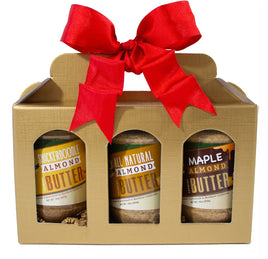 Paquetes de regalo de mantequilla de almendras de Sohnrey Family Foods