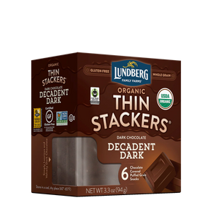 Organic Chocolate Decadent Dark Thin Stackers By Lundberg