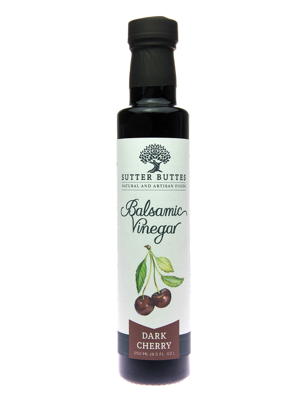 Dark Cherry Infused Balsamic Vinegar by Sutter Buttes Olive Oil Co (8.5 oz)