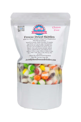 "Skiddles" liofilizados de The Candy Box Freeze Dried Co.