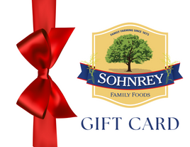Tarjetas de regalo del sitio web de Sohnrey Family Foods
