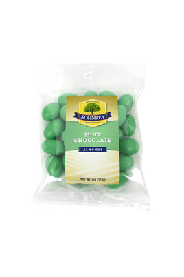 Almendras con chocolate y menta