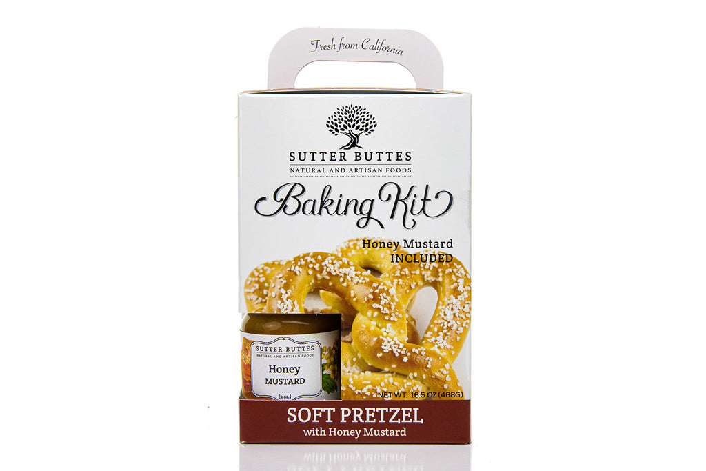 Pretzel Baking Kit with Honey Mustard By Sutter Buttes Olive Oil Co.