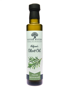 Sutter Buttes Olive Oil Co Aceite de oliva con infusión de romero fresco (8.5 oz) 
