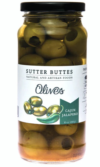 Sutter Buttes Olive Oil Co. | Natural & Artisan Foods | Jalapenos Stuffed Olives | Cajun Jalapenos