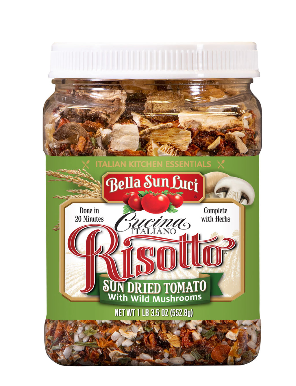 Sun Dried Tomato With Wild Mushroom Risotto By Bella Sun Luci
