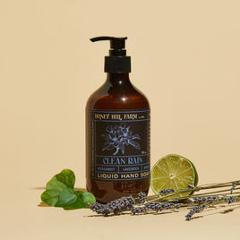 Honey Hill Farm Liquid Hand Soap Clean Rain 16 oz
