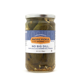 No Big Dill Baby Encurtidos de eneldo kosher casi enteros de Pacific Pickle Works | 24 onzas