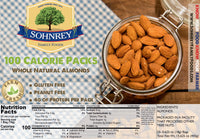Sohnrey Family Foods Whole Natural Raw Almonds 100 Calorie Snack Packs