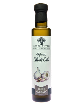 Aceite de oliva con infusión de ajo fresco de Sutter Buttes Olive Oil Co. | 8,5 onzas