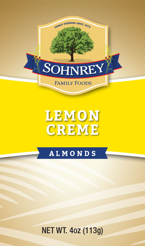 Candied Lemon Covered Almonds, Sohnrey Family Foods