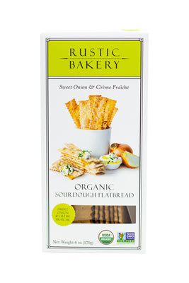 Sweet Onion & Creme Fraiche Flatbread by Rustic Bakery