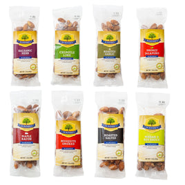 Paquete de 8 variedades de almendras tostadas y aromatizadas de 1.5 oz