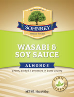 Wasabi and Soy Sauce Almonds