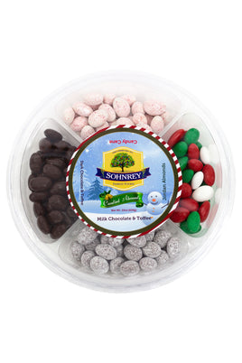 Christmas Candy Almond Round Tray (22 oz)