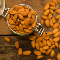 Almendras crudas naturales enteras Paquetes de refrigerios de 100 calorías