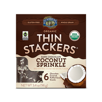 Organic Coconut Sprinkle Thin Stackers By Lundberg
