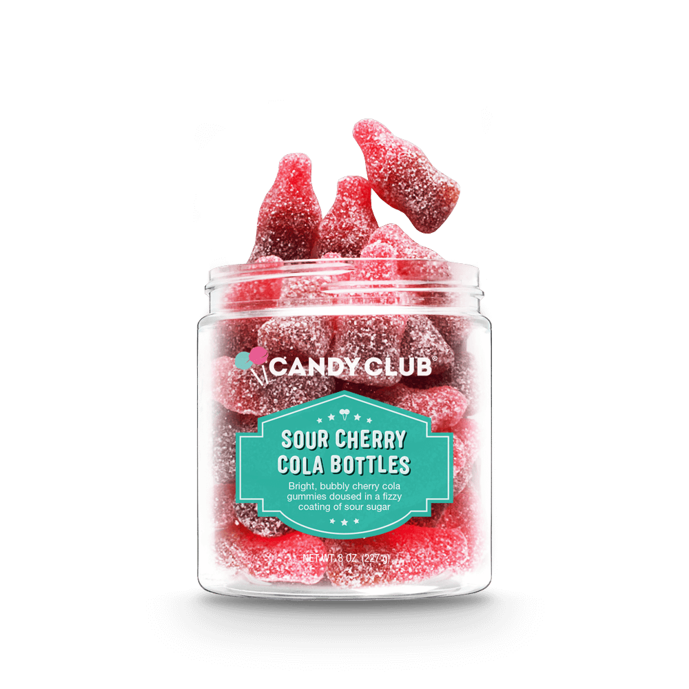 Sour Cherry Cola Bottles By Candy Club