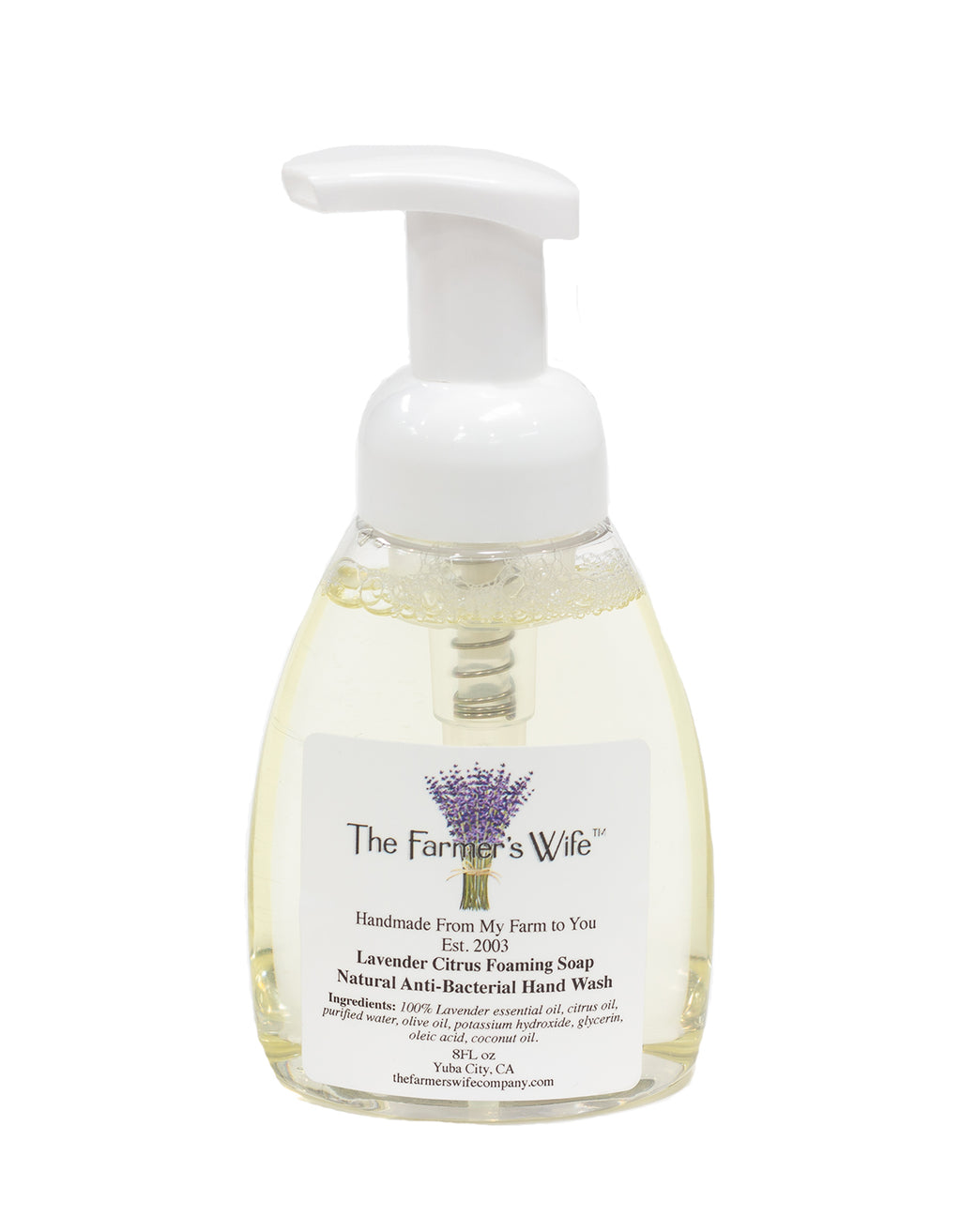 Lavender Citrus Foaming Hand Soap by The Farmer's Wife