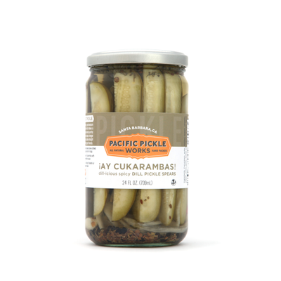 Ay Cukarambas! Spicy Dill Pickle Spears by Pacific Pickle Works