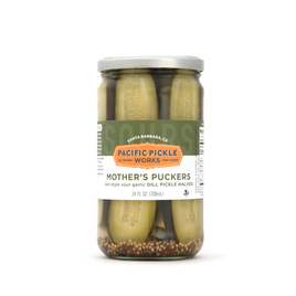 Encurtidos con eneldo y ajo agrio Mother's Puckers de Pacific Pickle Works