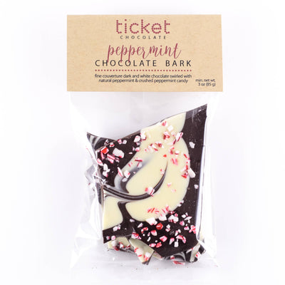 Peppermint Chocolate Bark By Ticket Chocolate