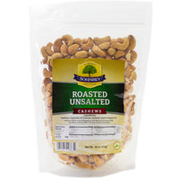 Roasted Unsalted Cashews 1 lb