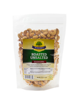 Roasted Unsalted Cashews 1 lb