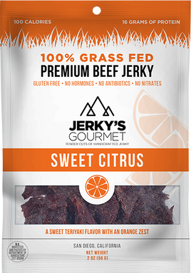 Jerky's Gourmet Sweet Citrus Beef Jerky 2 oz