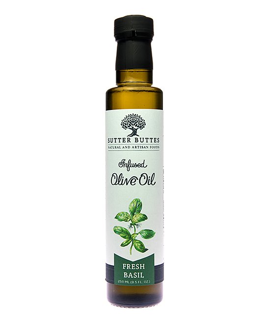 Fresh Basil Infused Olive Oil By Sutter Buttes Olive Oil Co.